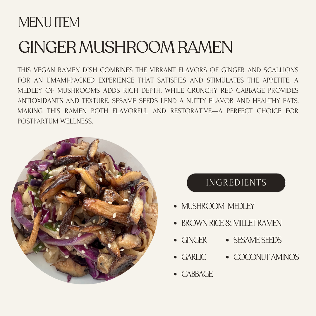 Ginger Mushroom Ramen - Vegan