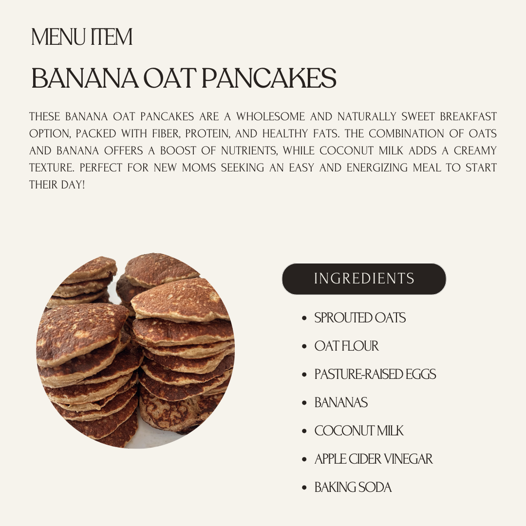Banana Oat Pancakes