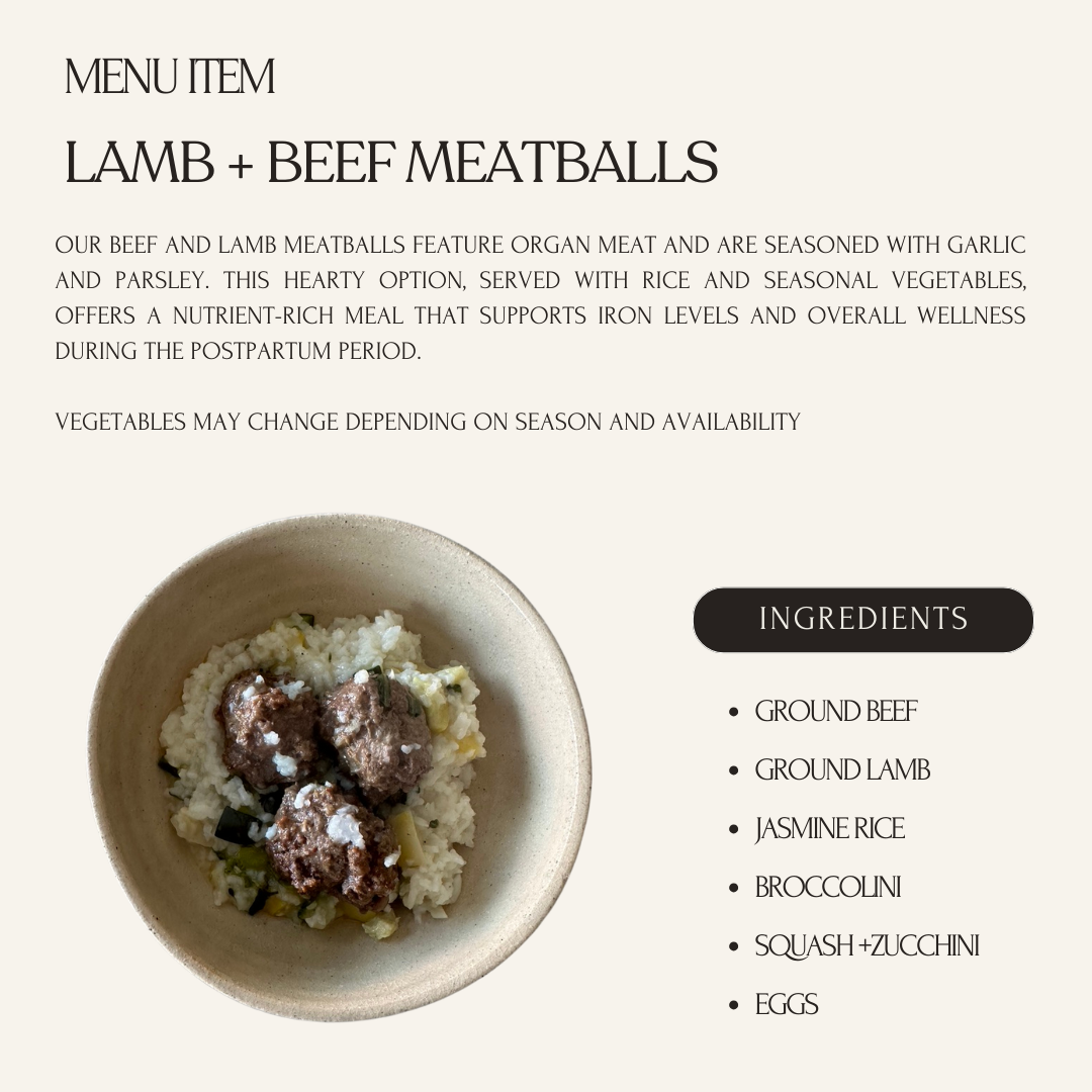 Beef + Lamb Meatballs